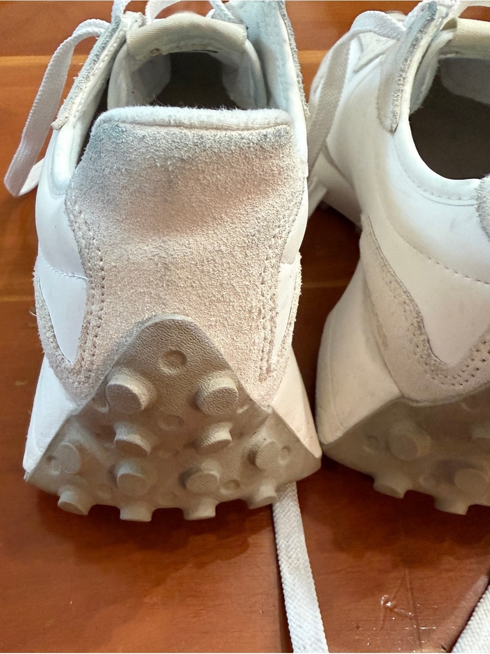 New Balance 327 Linen/Sea Salt Women’s Lace-Up Low Top Sneaker - Picture 6 of 9